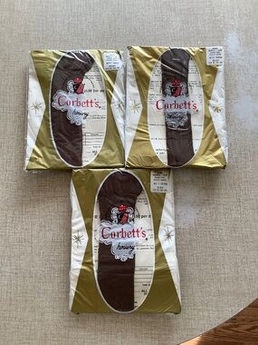 3 Corbetts Hosiery BEAUTY Nude Heel PANTY HOSE Misty Brown MI-LADY 110-150 Lbs.